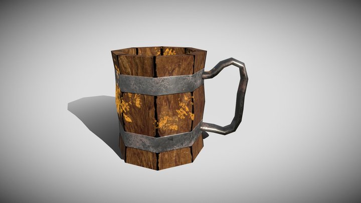 WoodenMug 3D Model