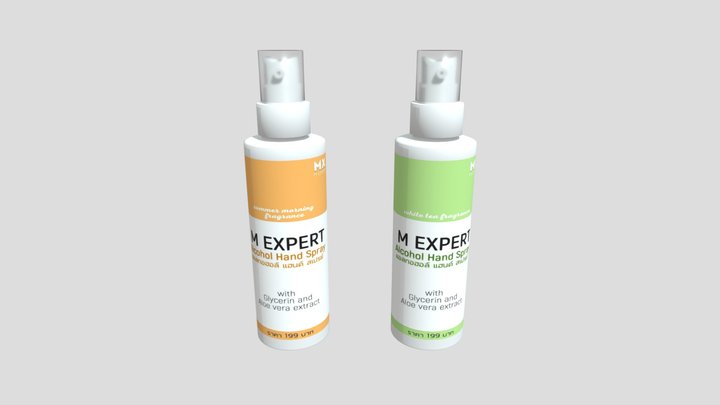 M EXPERT-Alcohol Spray : White tea, Fragrance 3D Model