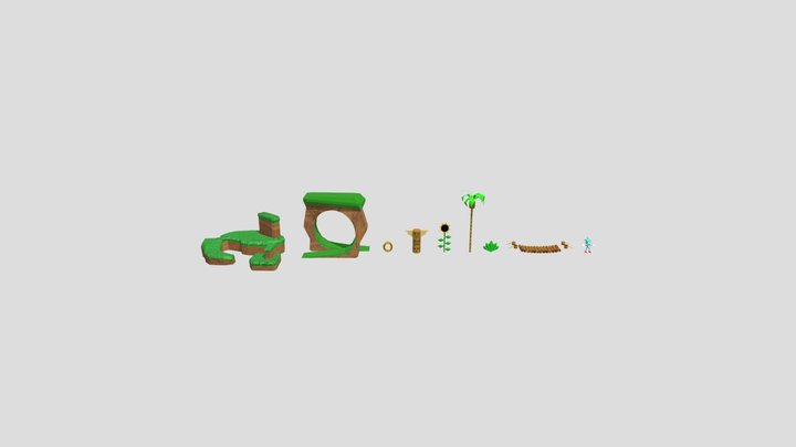 FA Game Elements And Character Models 3D Model