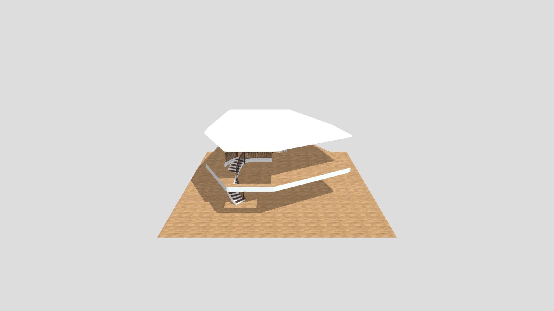 curved stair with balcony #2 2020 02 03