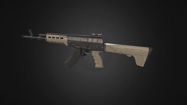 AK-12 (PBR) 3D Model