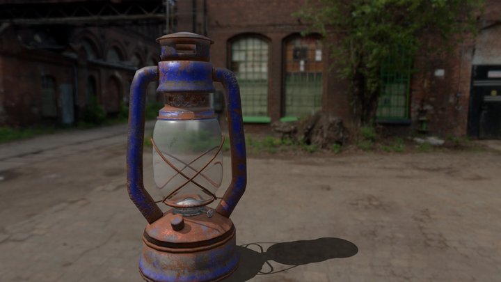 Oil lamp 3D Model