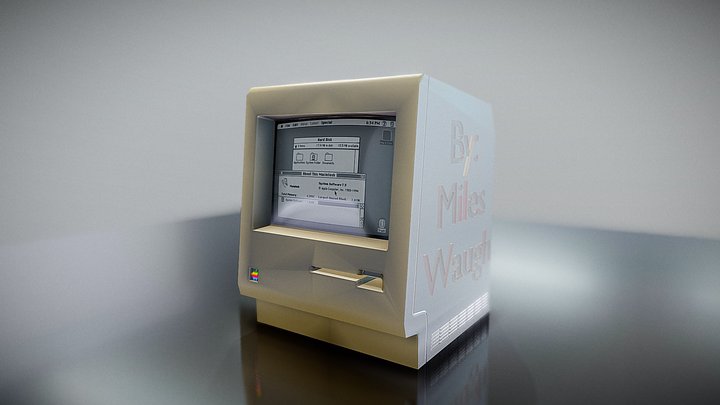 Old Macintosh 3D Model