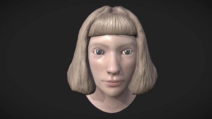 Aurora Aksnes Bust 3D Model
