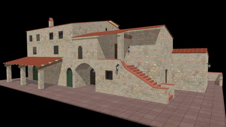 Villa Poggiolo (Italy) 3D Model