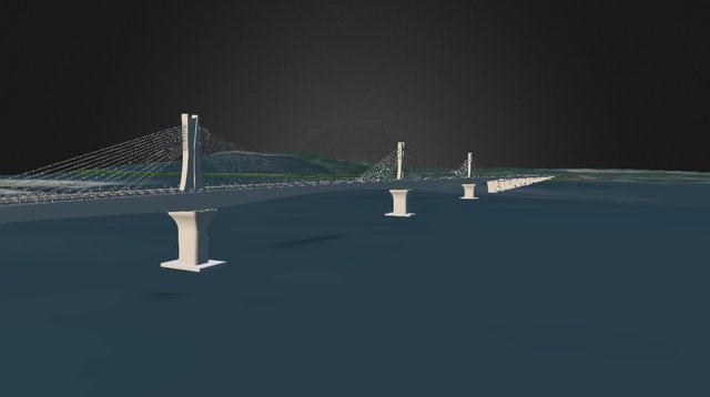 Tra Khuc Bridge 3D Model