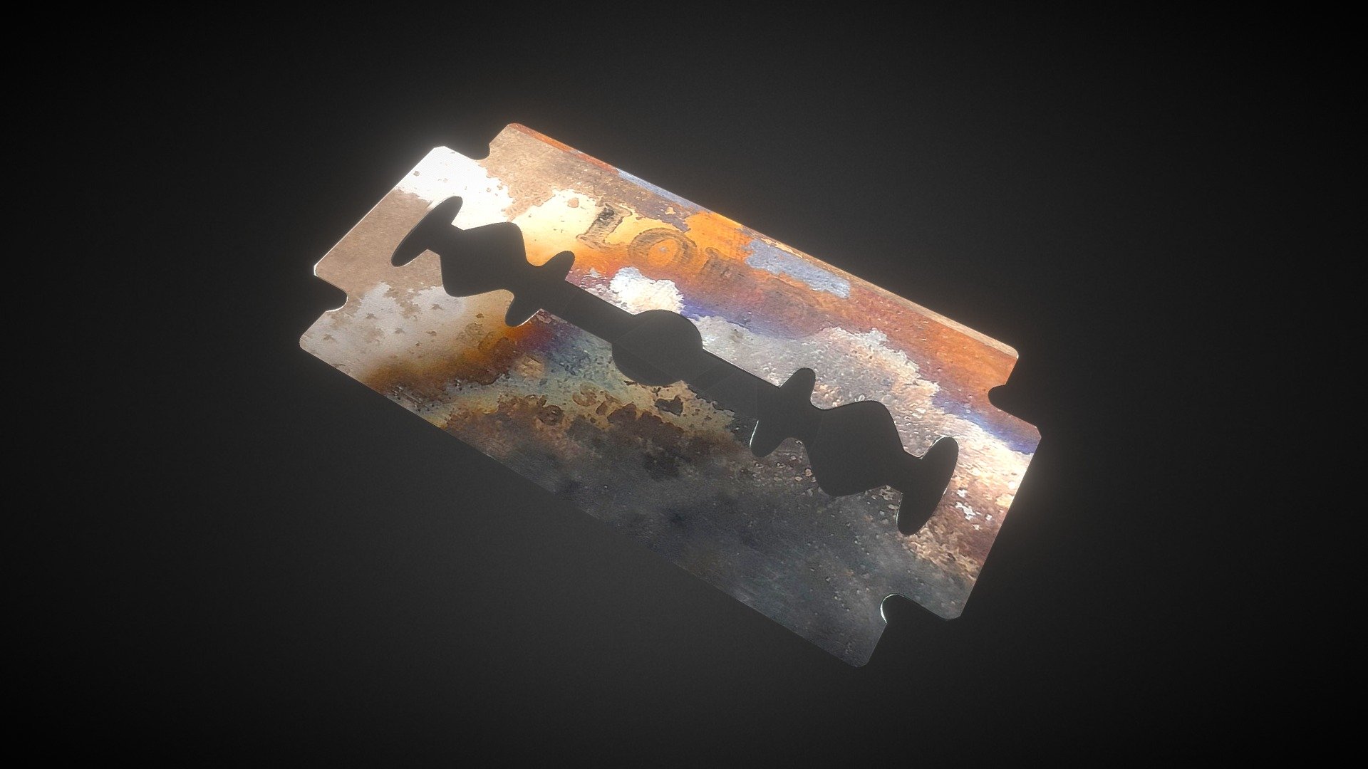 Rusty Razor Blade 3D model by MOStock (mostafastock) [2600552