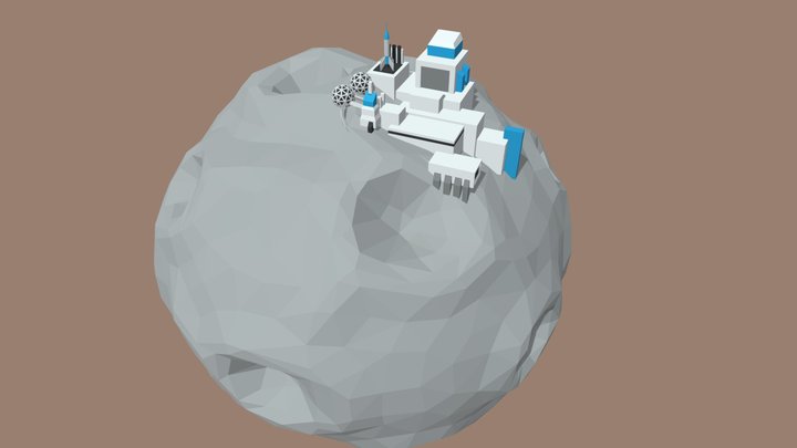 LOWPOLY MOON BASE