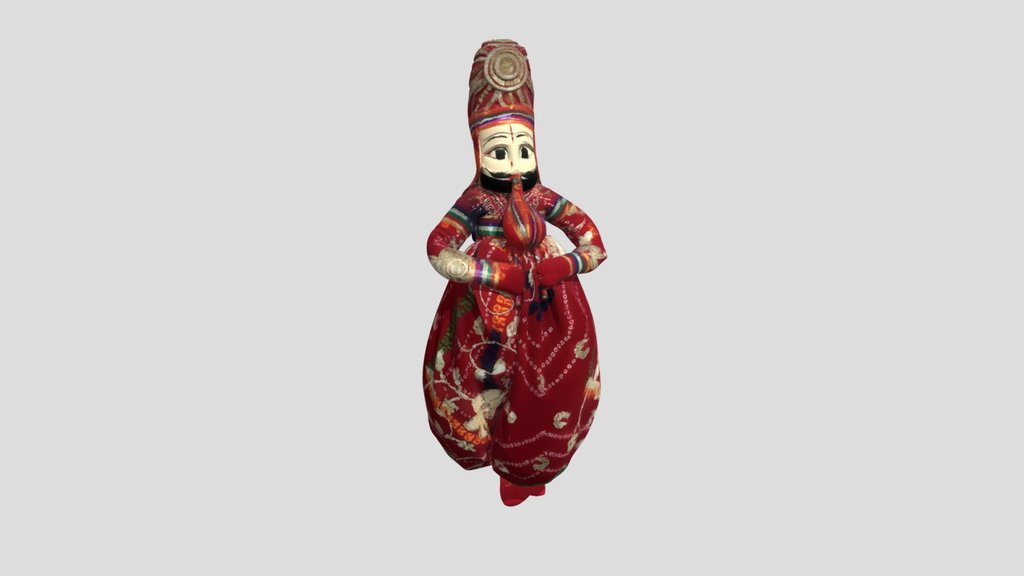 Red Kathputli Puppet