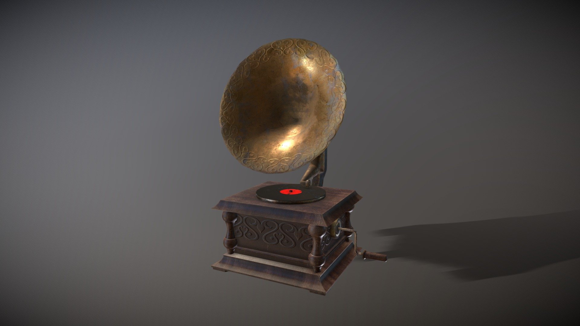 Phonograph Asset - 3D model by LeatherRobG [260215a] - Sketchfab