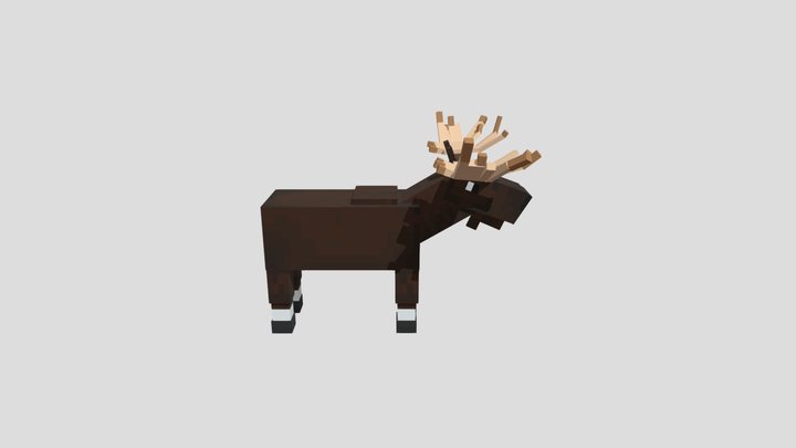 Moose(Dark) 3D Model