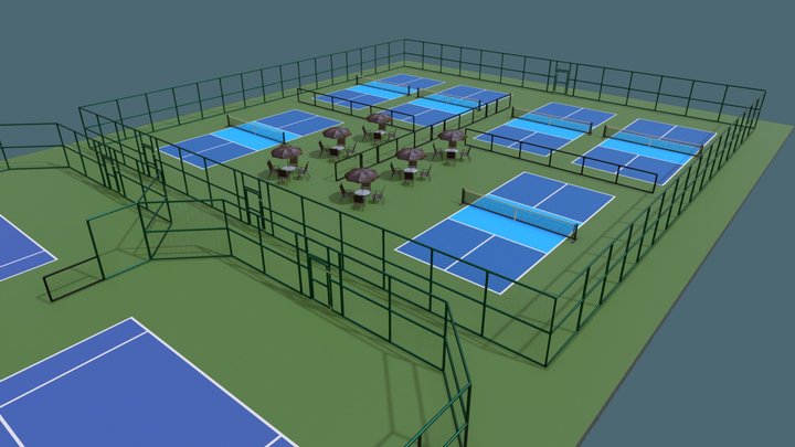 Aspen Meadows New Pickleball Courts v2 3D Model