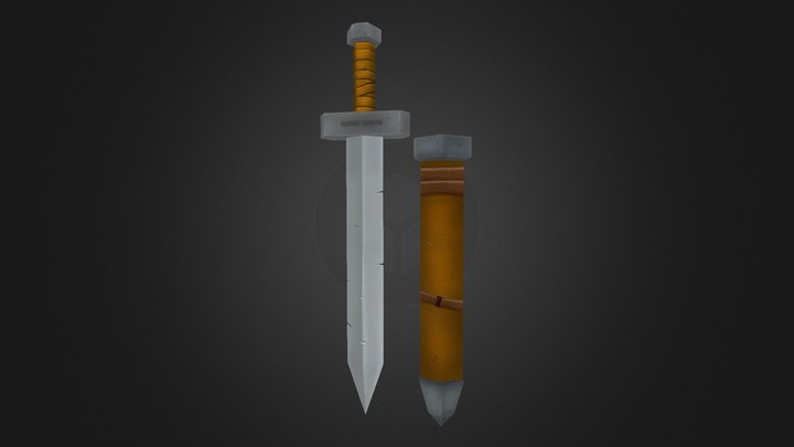Sword and Sheath 3D Model