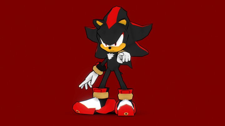 Shadow The Hedgehog 3D Model