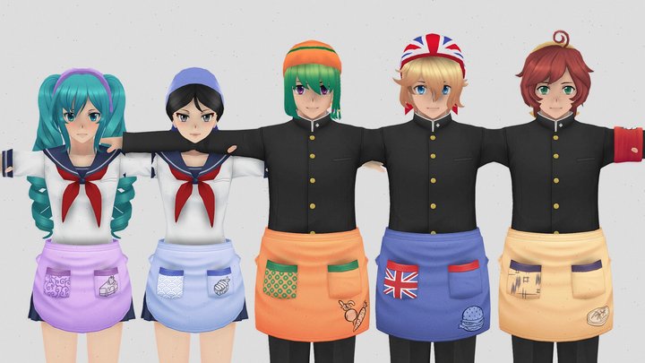 Yandere 3D models - Sketchfab