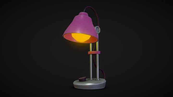The stylized lamp 3D Model