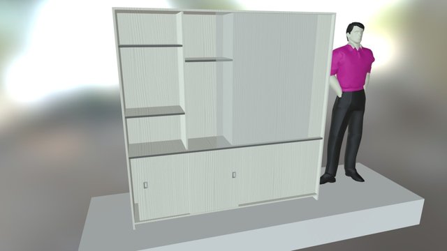 Mueble Divisorio 3D Model