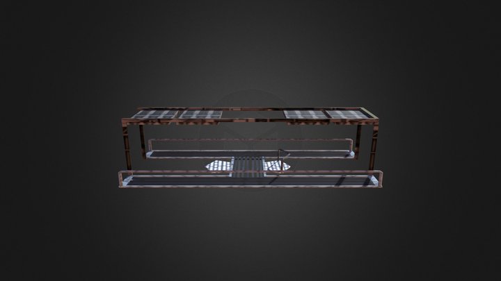 sci-fi railing 3D Model