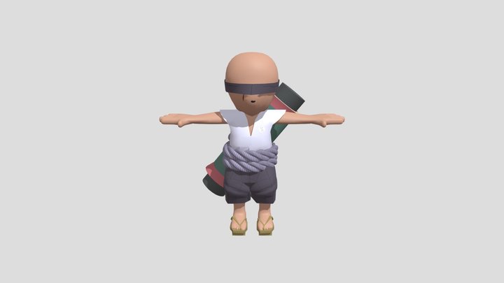 Bald Shinobi 3D Model