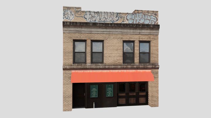low poly building 3D Model