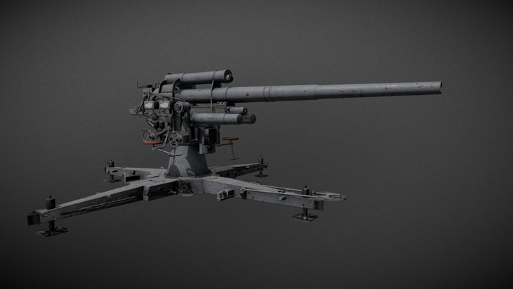 Flak 88 Model 3D Model