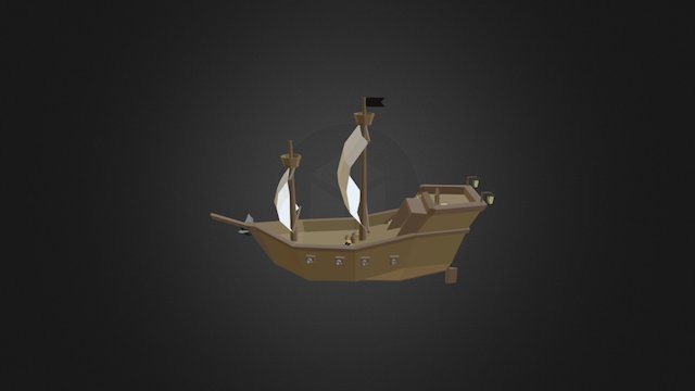 Main Boat From Over The Seas GGJ'17 3D Model