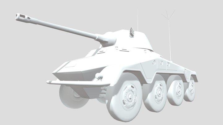 Sdkfz 234/2 "Puma" 3D Model