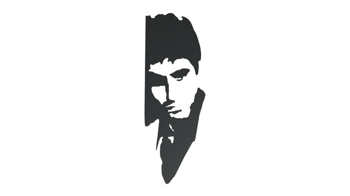 Scarface Poster 3D Model