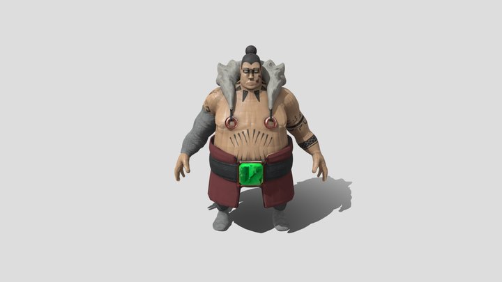 The Sumo Fighter 3D Model