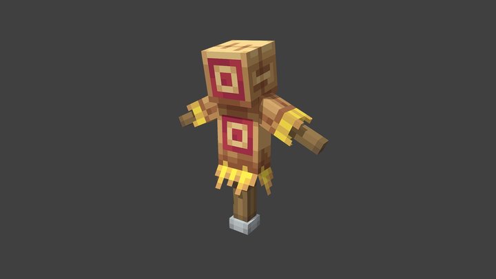 Classic medium training dummy 3D Model