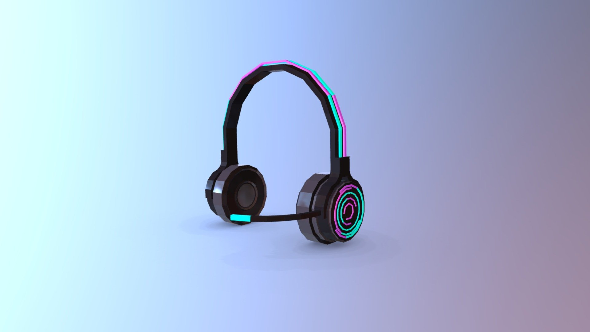 Игровые наушники - 3D model by _Mdtv_ (@Mdtv_YT) [260ebab] - Sketchfab