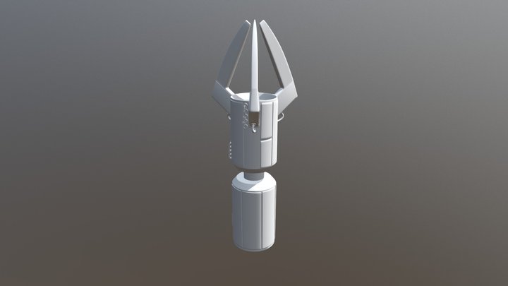 Spaceship Untextured 3D Model