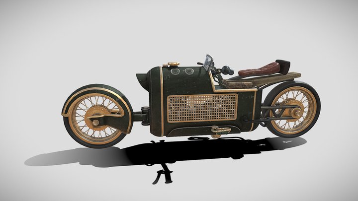 TEd think like a coder Adila's motorcycle 3D Model