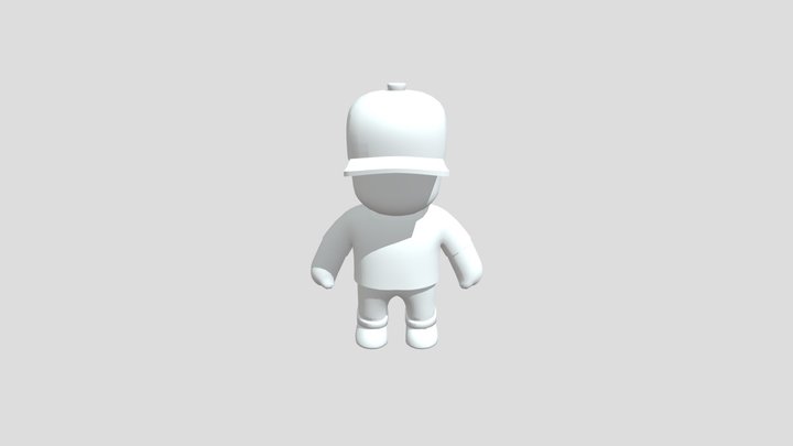 PC Computer - Stumble Guys - Mr Stumble 3D Model