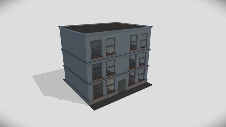 Modern Building – Game-Ready 3D Asset 3D Model