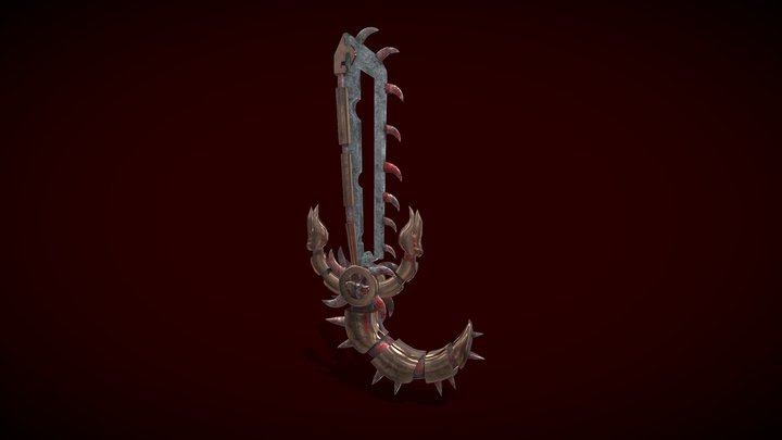 Steampunk Scorpion Sword 3D Model