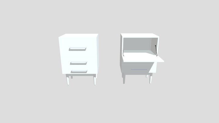 Cabinet 01 3D Model