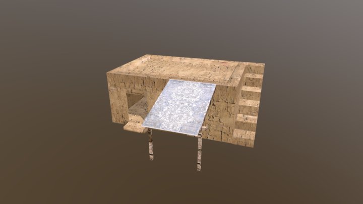 Egyptian House 3D Model