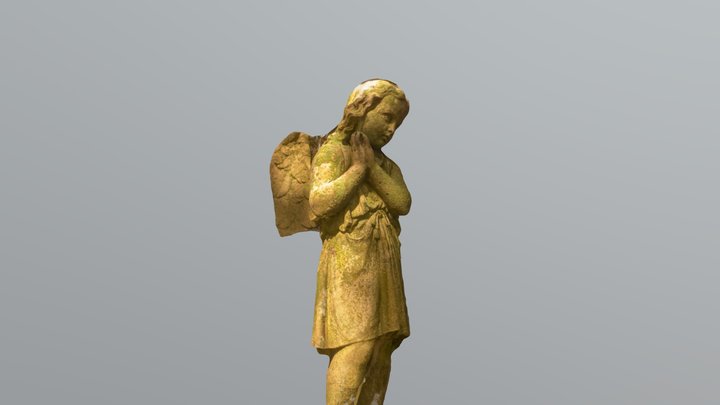 Cherub at Elmwood Cemetery 3D Model
