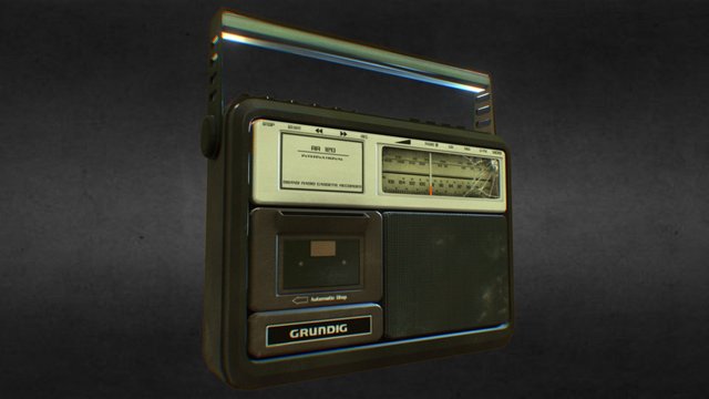 GRUNDIG 80s Radio 3D Model