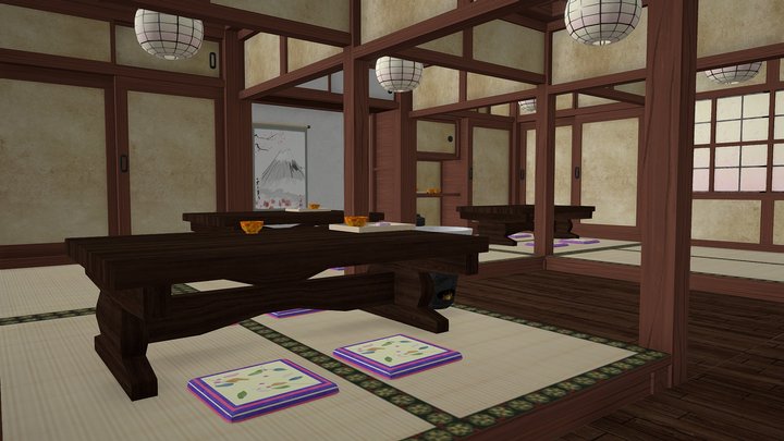 Japanese Machiya 3D Model