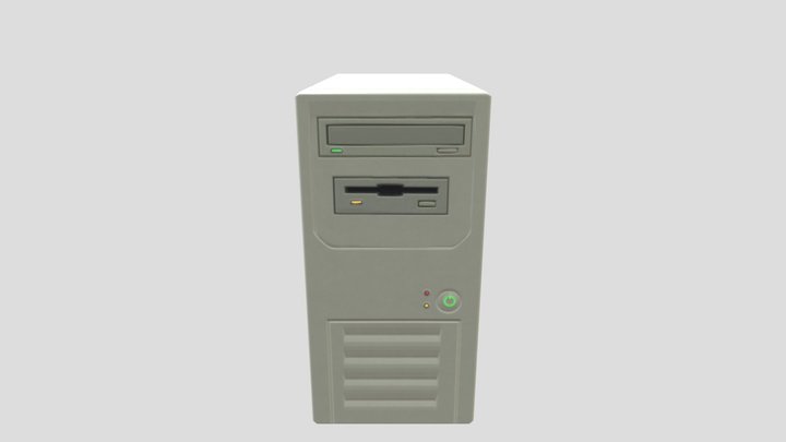 90's Computer Tower 3D Model