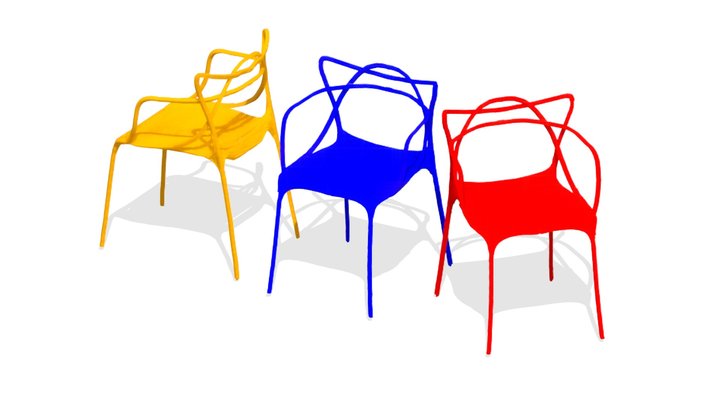 Kartell MASTERS Chair 3D Model