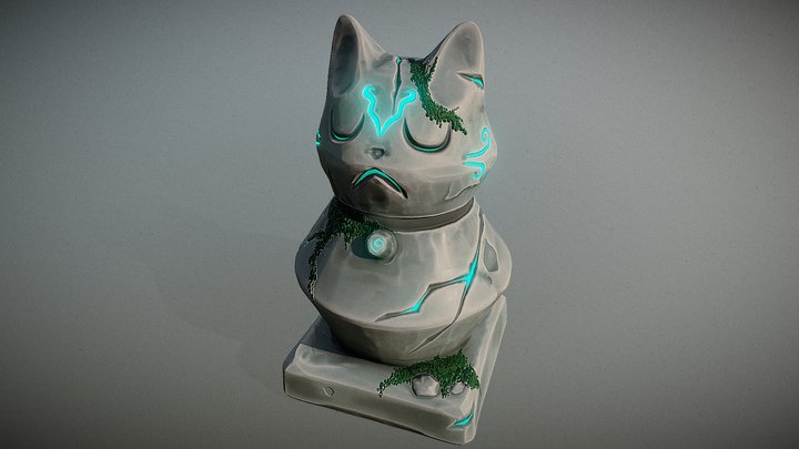 Cat statue 3D Model