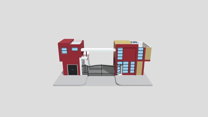 Portería 3D Model