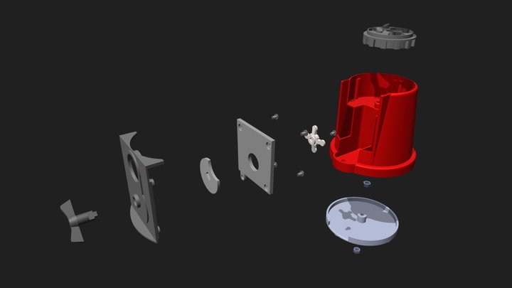 Candy Bar Assembly #Exploded 3D Model