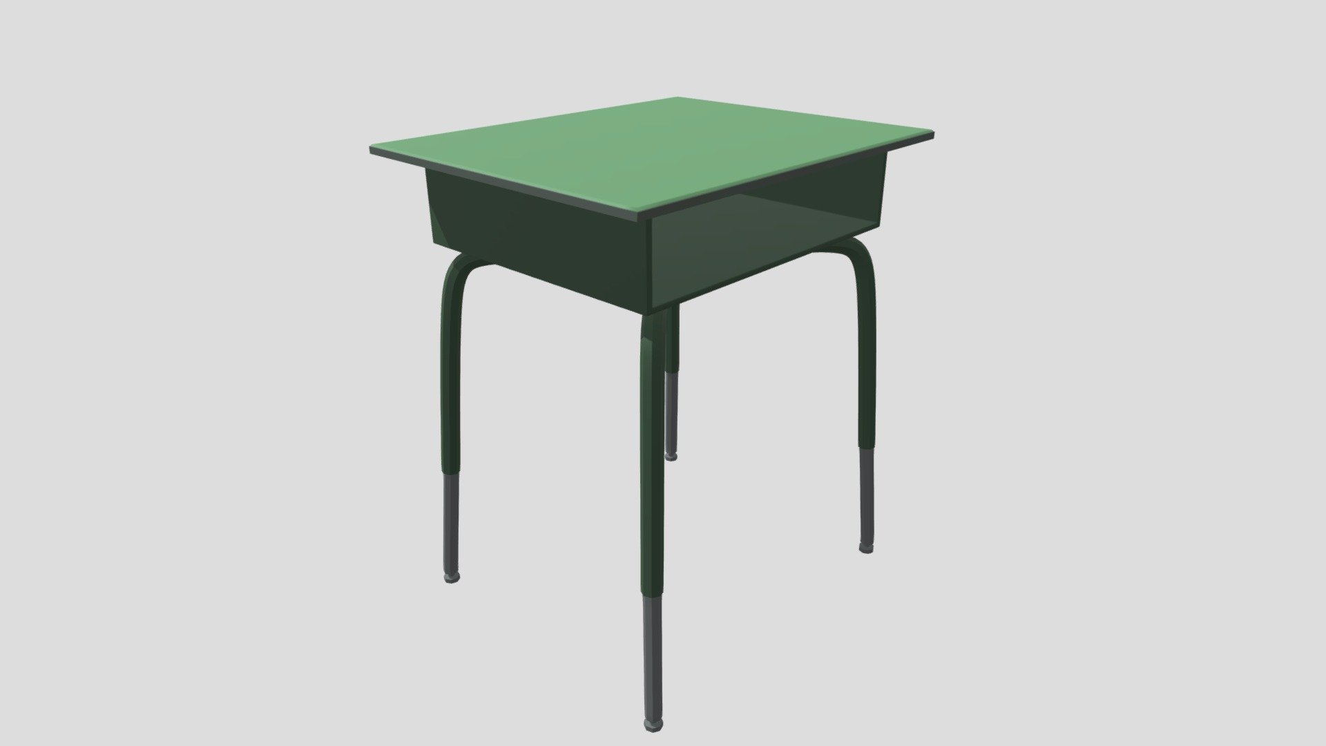 School Desk Download Free 3D Model By MrPuppet 261f499 Sketchfab