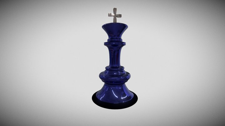 Finished Chess Piece The KING1 3D Model