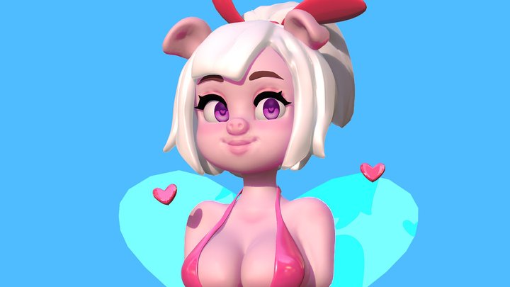 EMILIE FANART TEST 3D Model