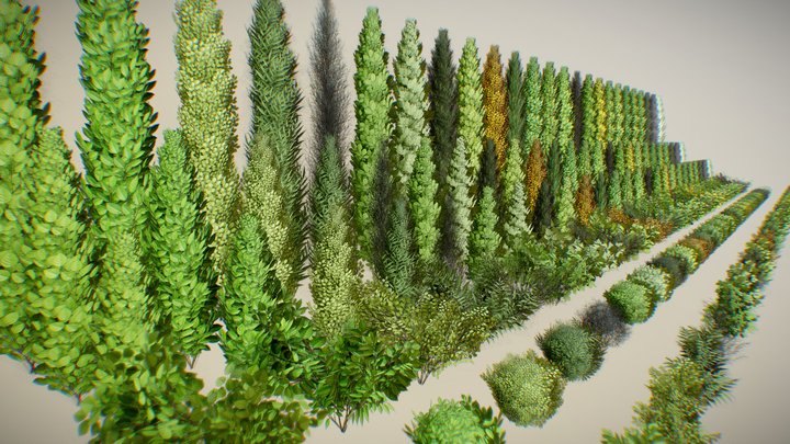 Vegetation Mega Pack – Game Ready Trees & Bushes 3D Model